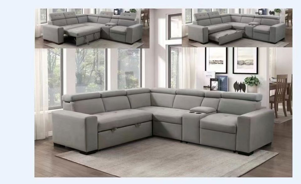 9219/8722 Grey Sectional