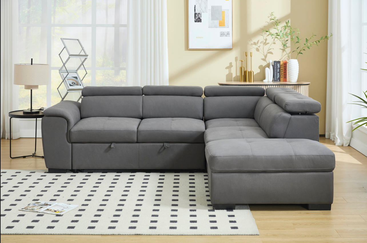 8806_Dark Grey_Sofa Bed