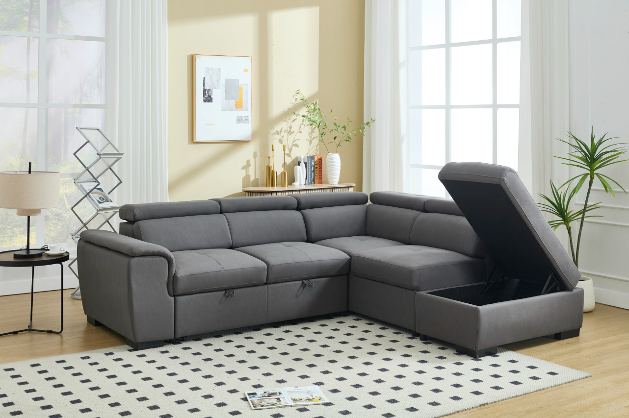 8806_Dark Grey_Sofa Bed