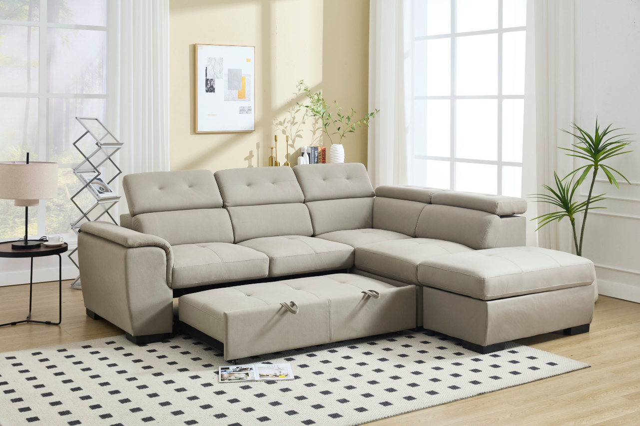 8806_Light Grey_Sofa Bed