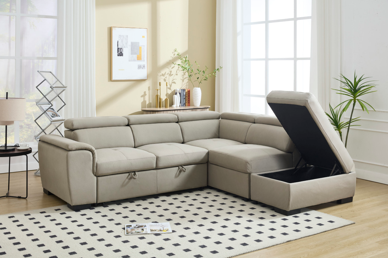 8806_Light Grey_Sofa Bed