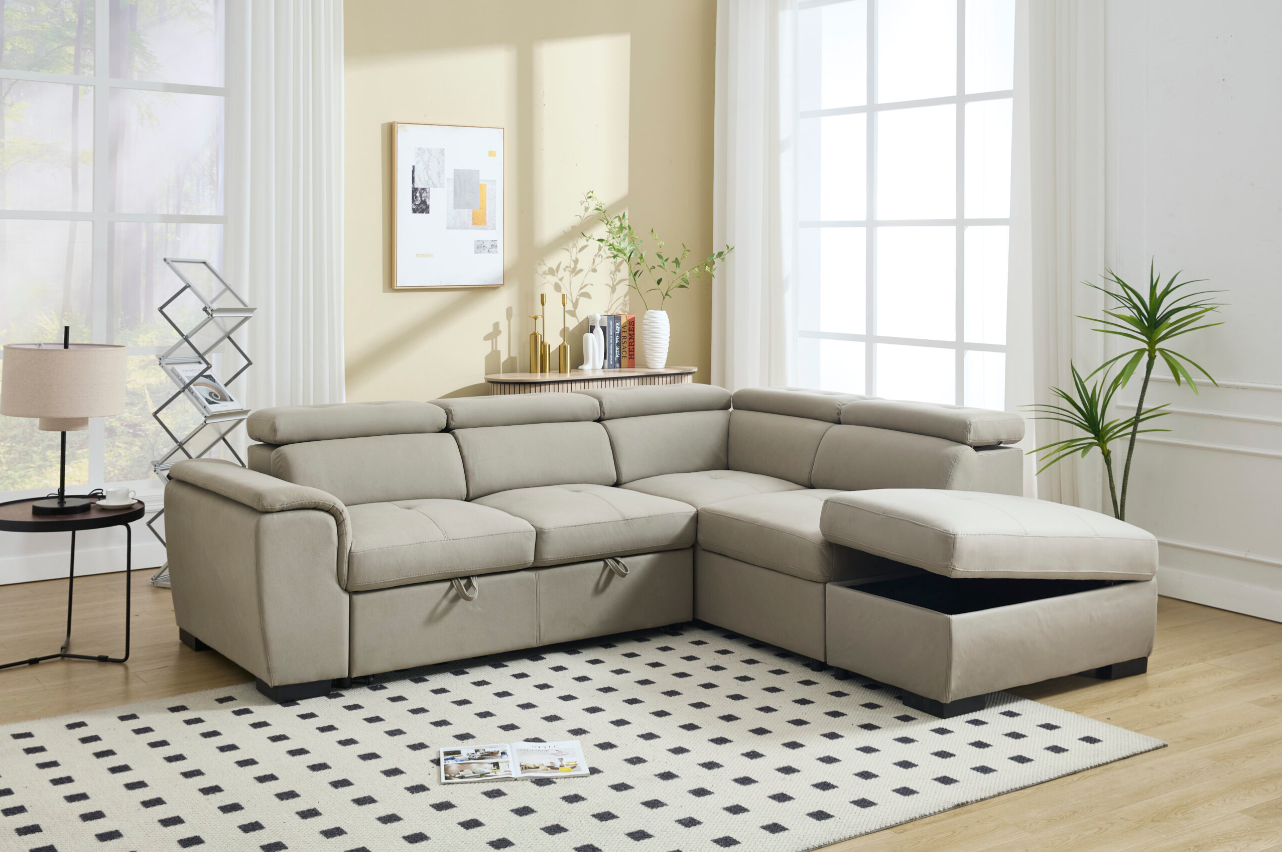 8806_Light Grey_Sofa Bed