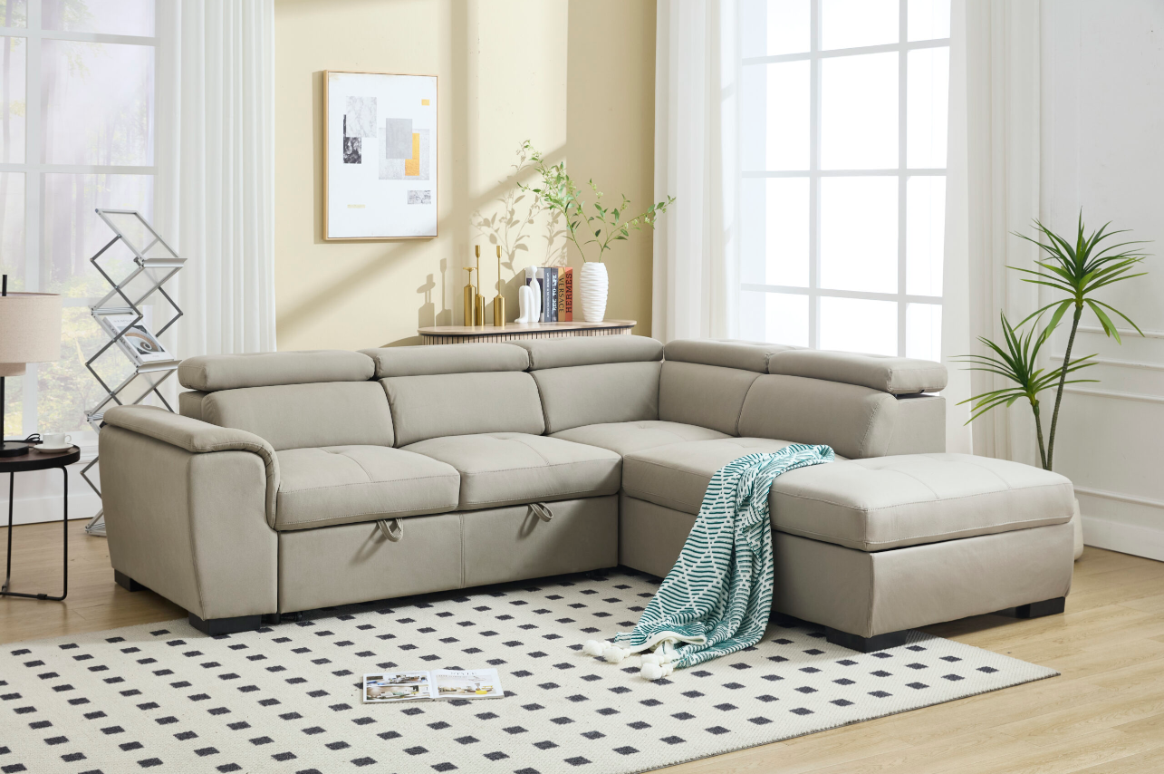 8806_Light Grey_Sofa Bed