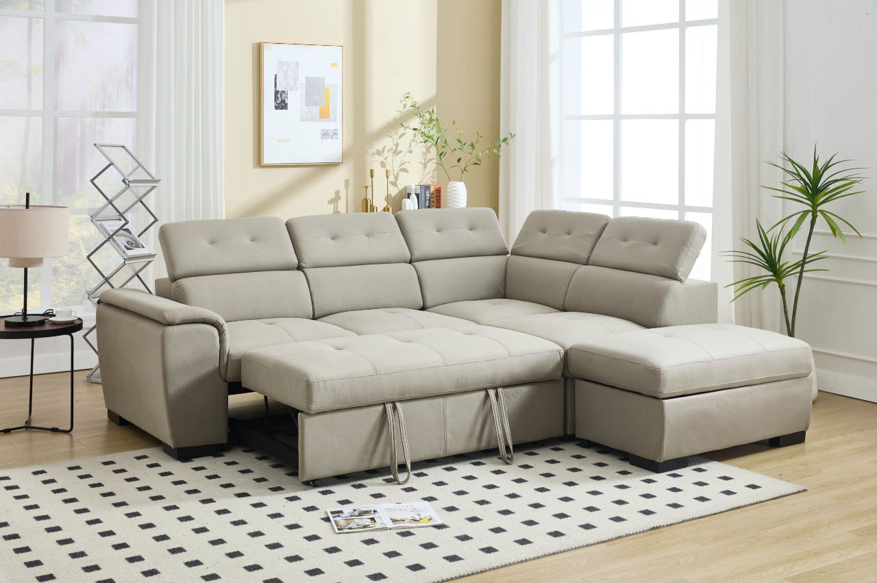 8806_Light Grey_Sofa Bed