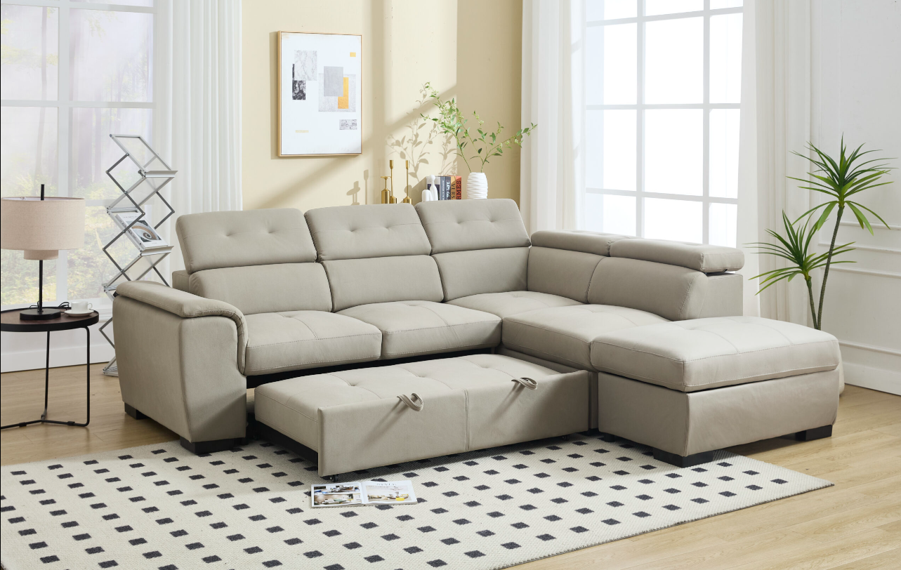 8806_Light Grey_Sofa Bed