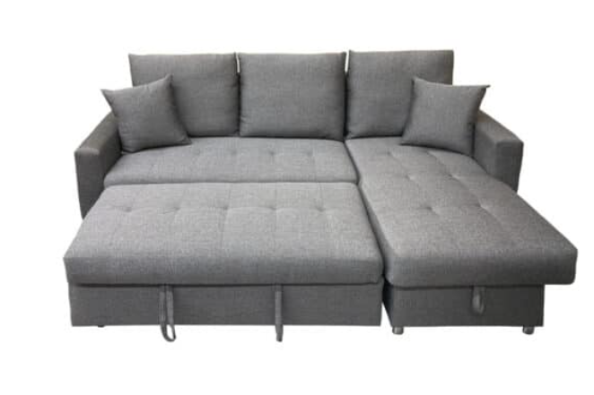 P080 SOFABED (REVERSIBLE) GREY FABRIC