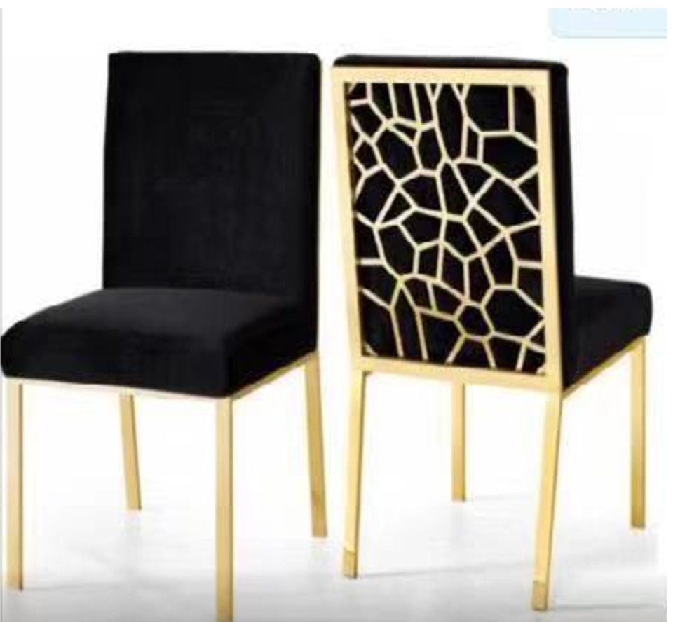 B062 Black/gold Dinning Chair