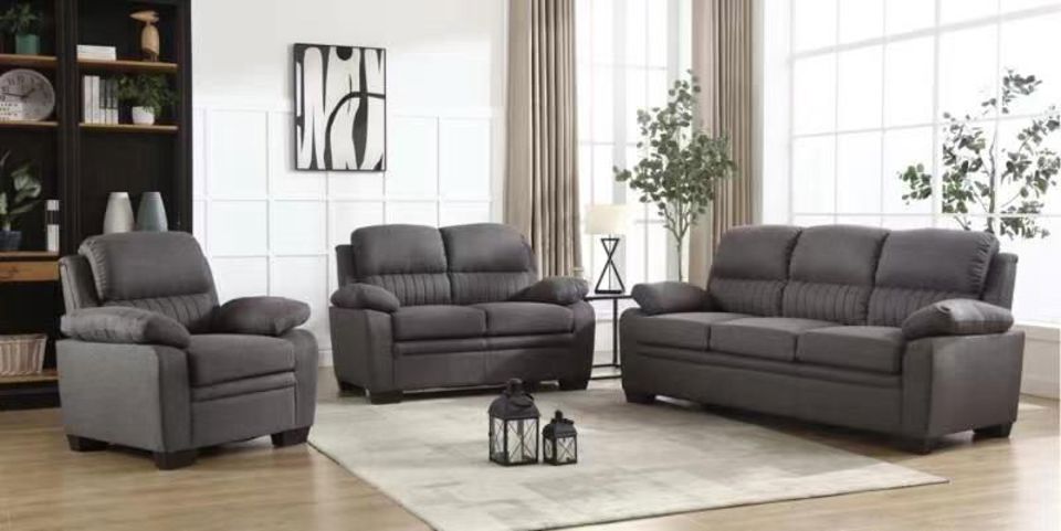 8665A GREY FABRIC LOVESEAT