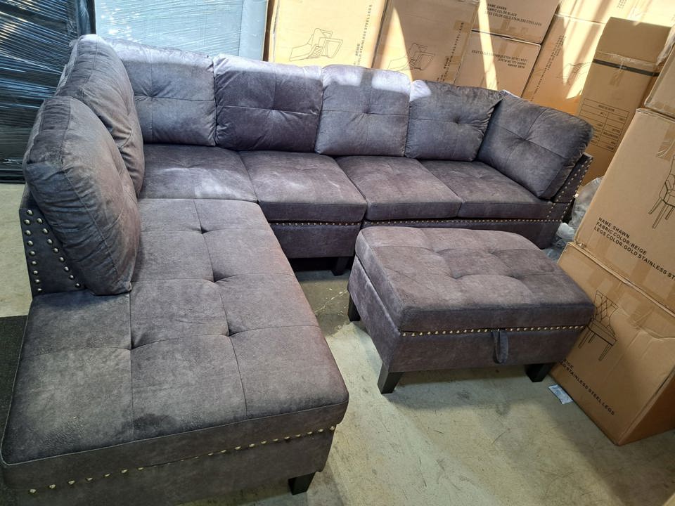 9938 SNOW GREY LSF SECTIONAL